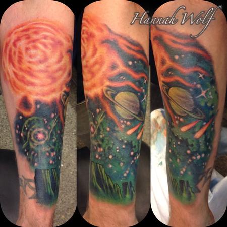 Tattoos - space sleeve  - 116219